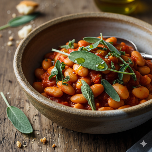 🫘 Fagioli Cannellini Lucani all'Uccelletto: Sapore Rustico e Tradizione 🌿🍅