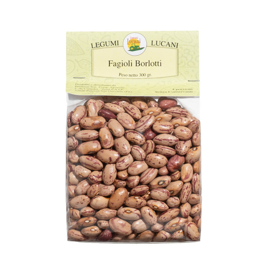 FAGIOLI BORLOTTI - Coltivati in Basilicata, Italia - Legumi Lucani