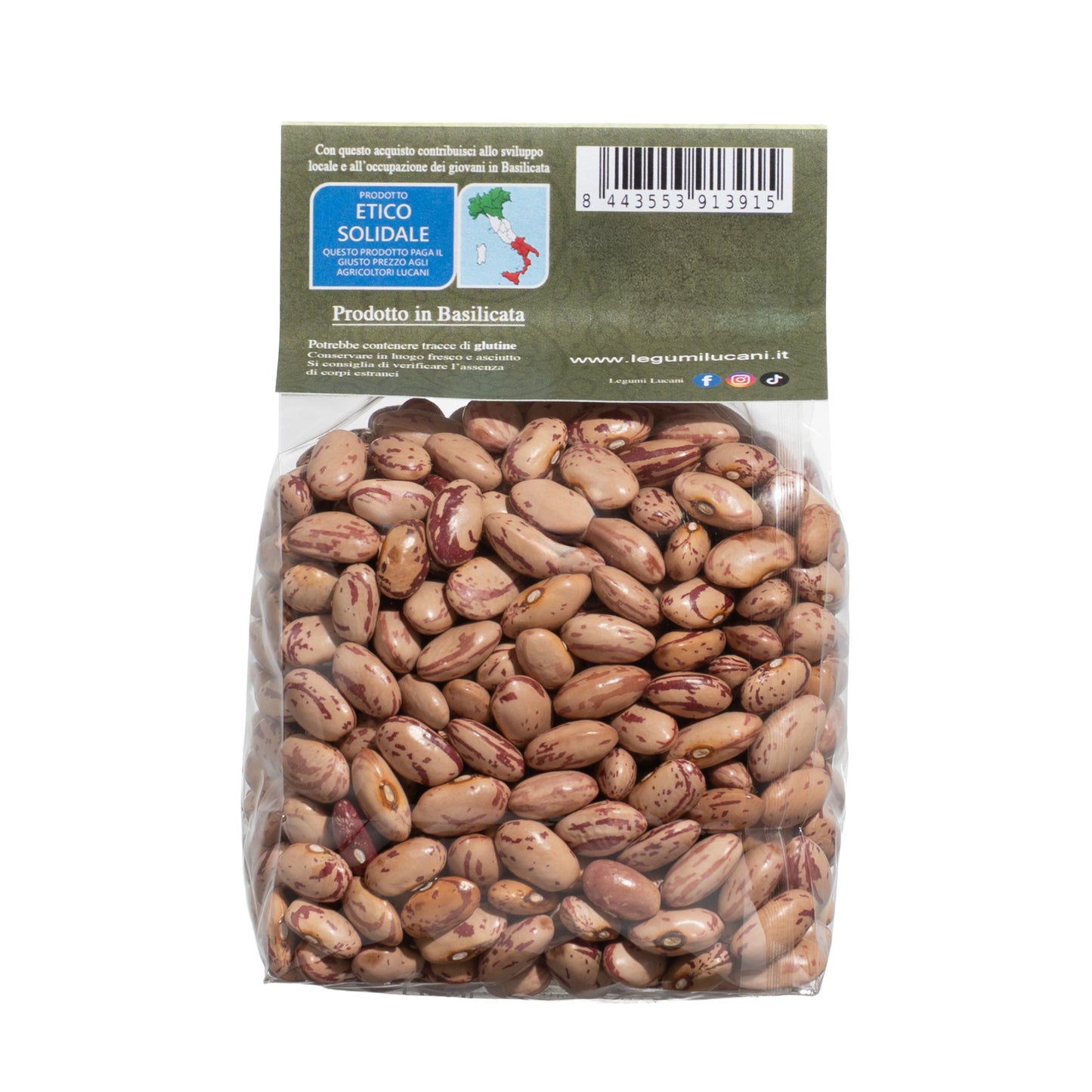 Borlotti Beans - Grown in Basilicata, Italy