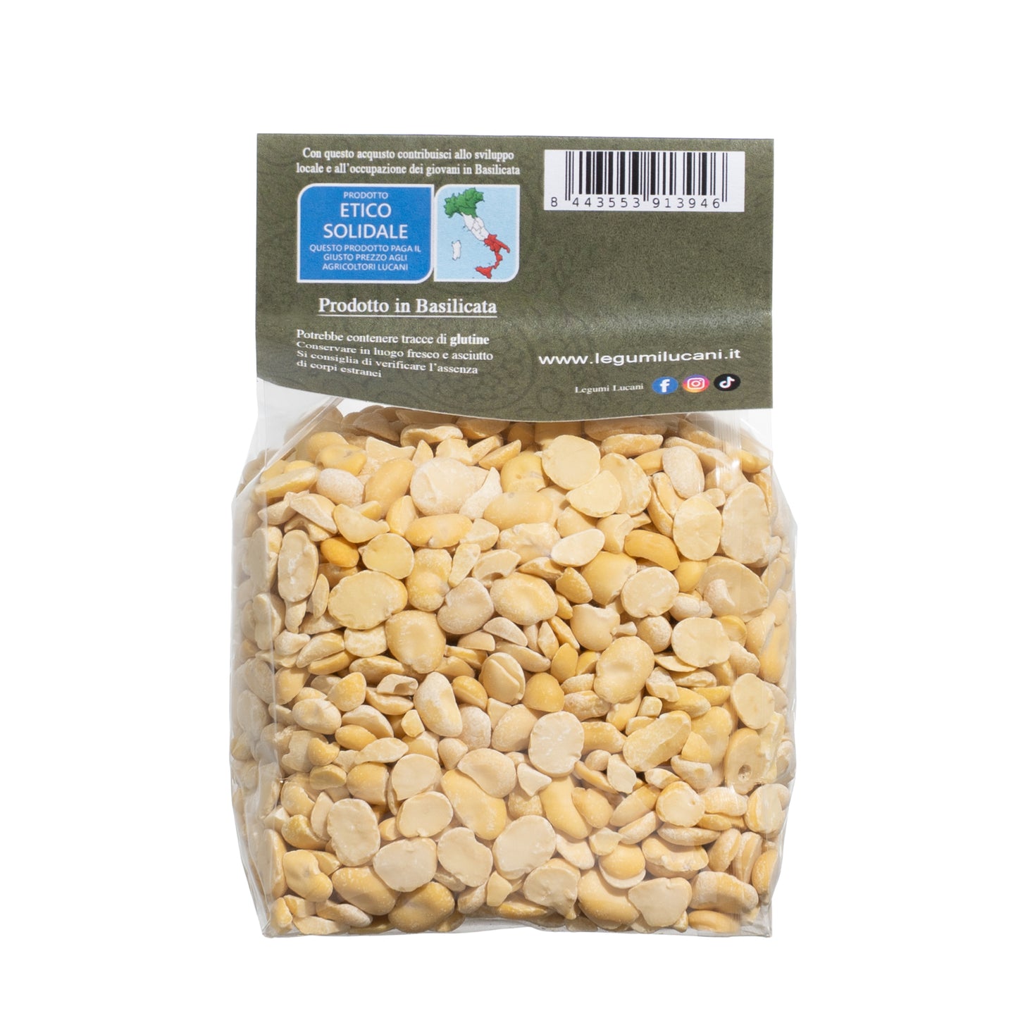 Hulled Broad Beans - Grown in Basilicata, Italy