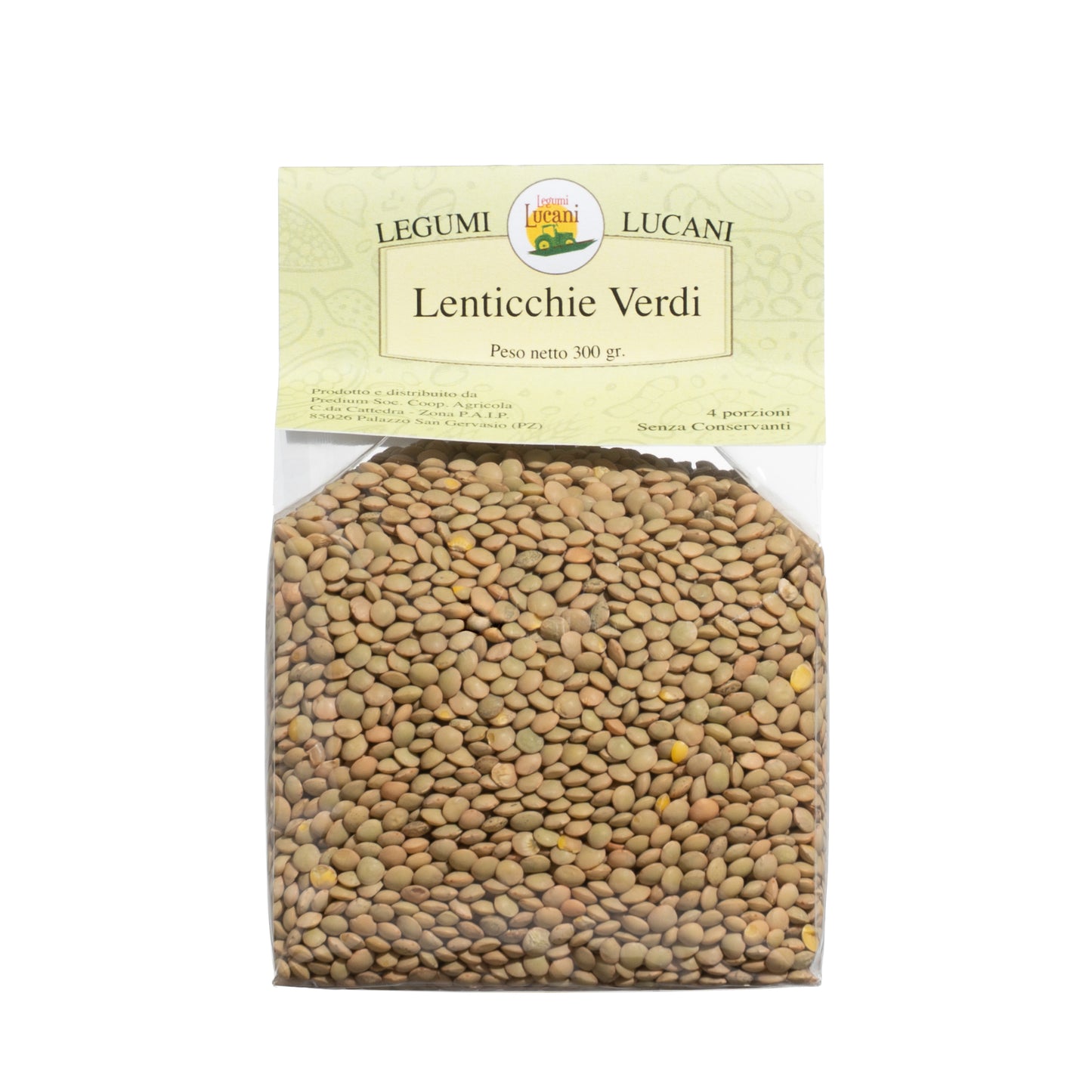 GREEN LENTILS (small) - Grown in Basilicata, Italy