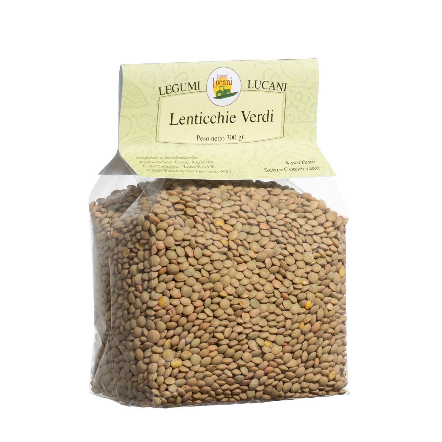 GREEN LENTILS (small) - Grown in Basilicata, Italy